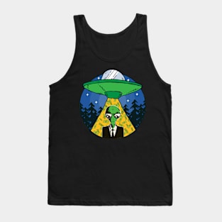 Alien Money Investing –Money Lover Space Abduction UFO Tank Top